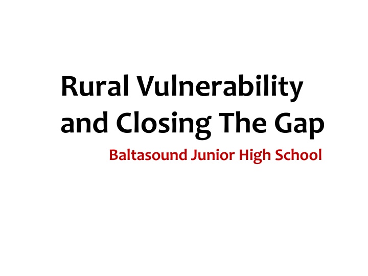 rural vulnerability and closing