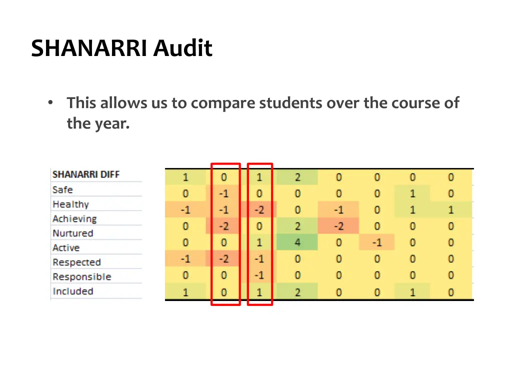 shanarri audit 2