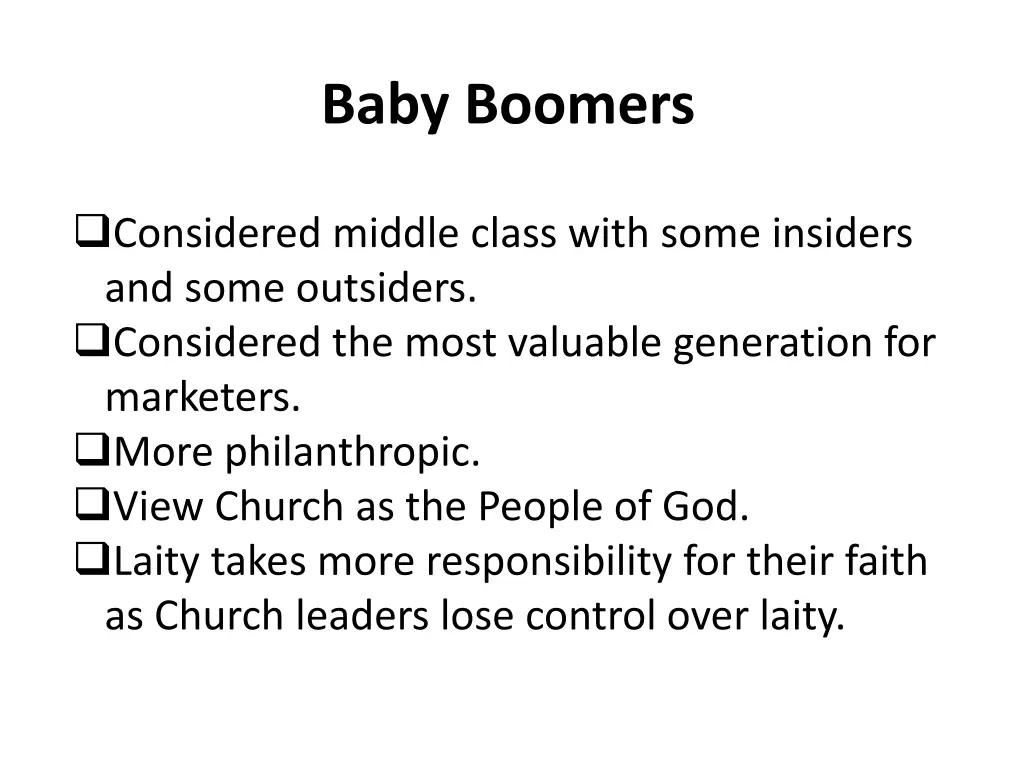 baby boomers