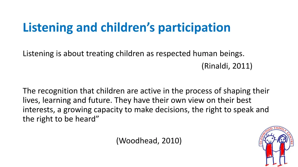 listening and children s participation