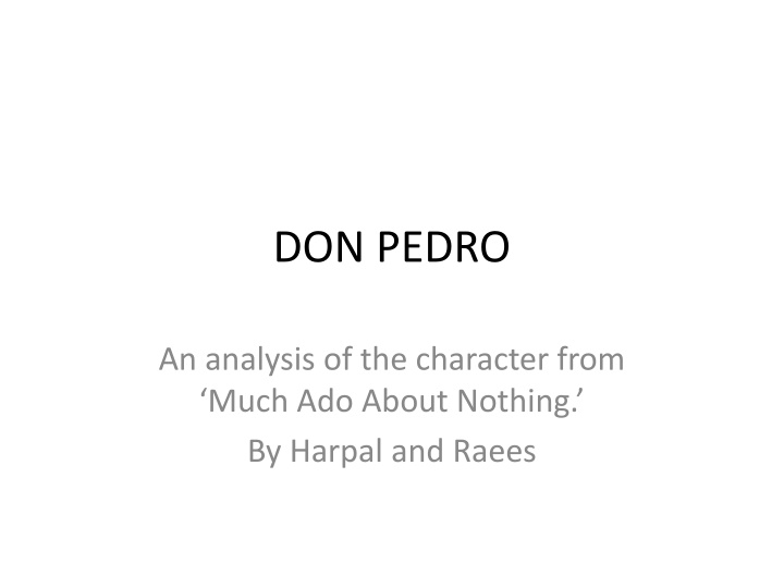 don pedro