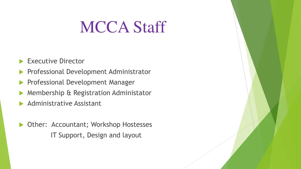 mcca staff