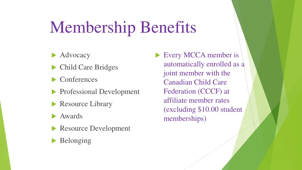 membership benefits