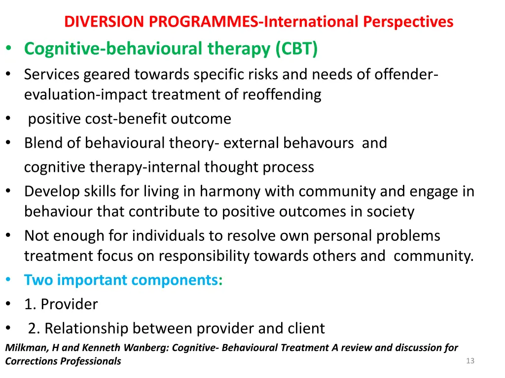 diversion programmes international perspectives 4