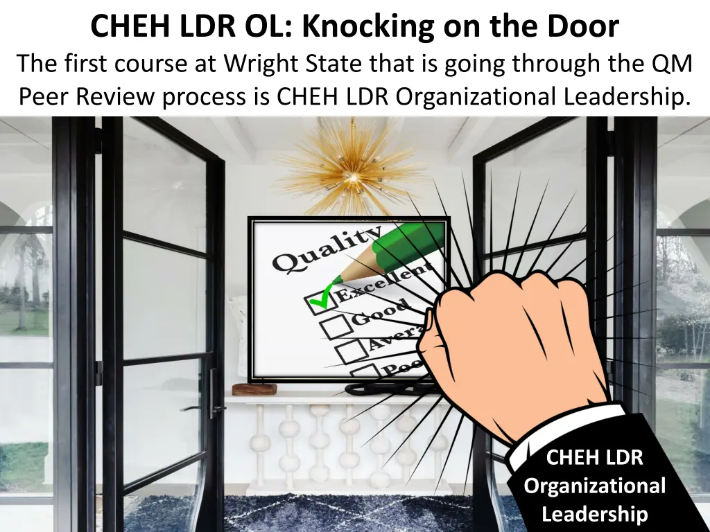 cheh ldr ol knocking on the door the first course