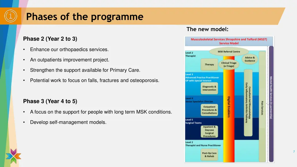 phases of the programme 1