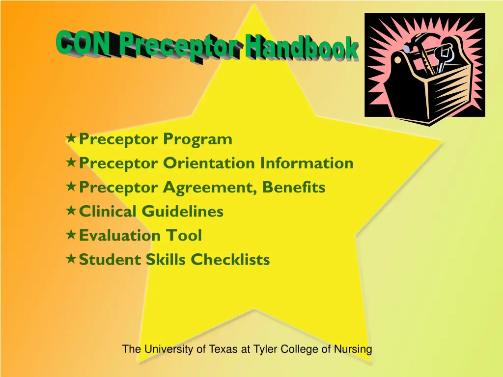 preceptor program preceptor orientation