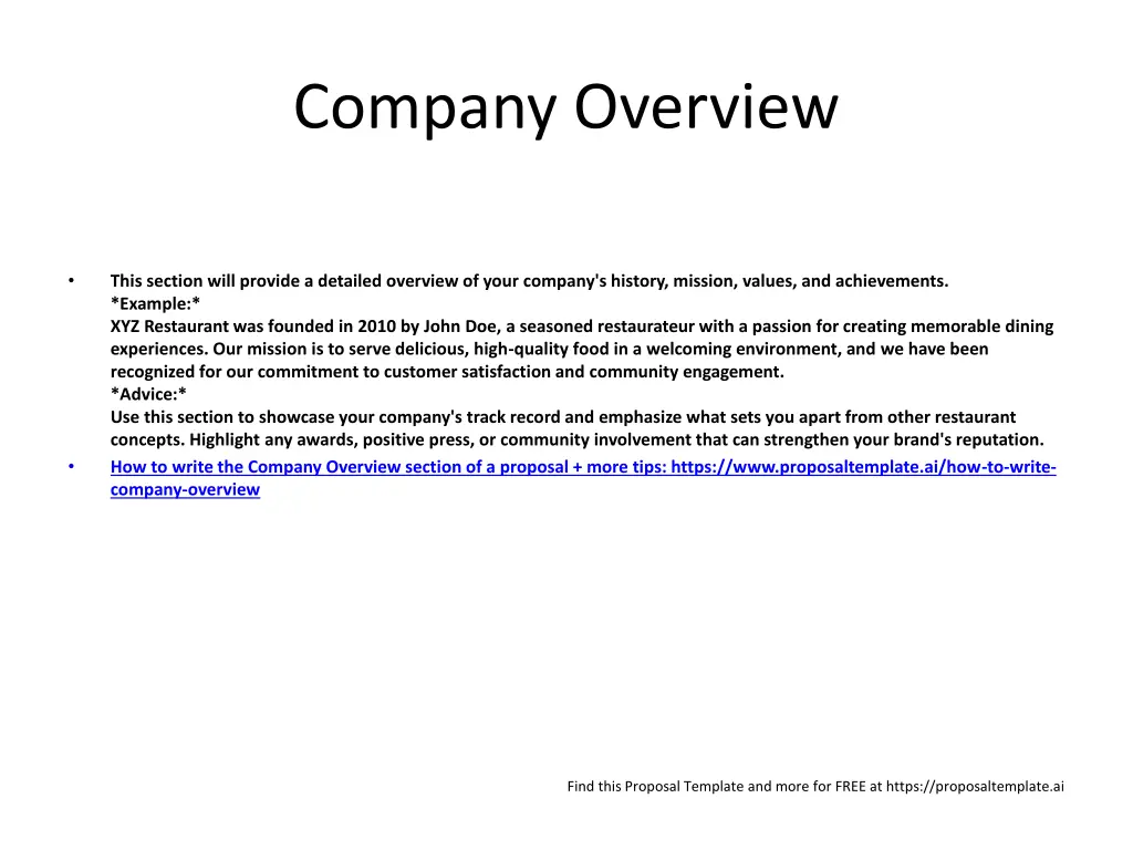 company overview