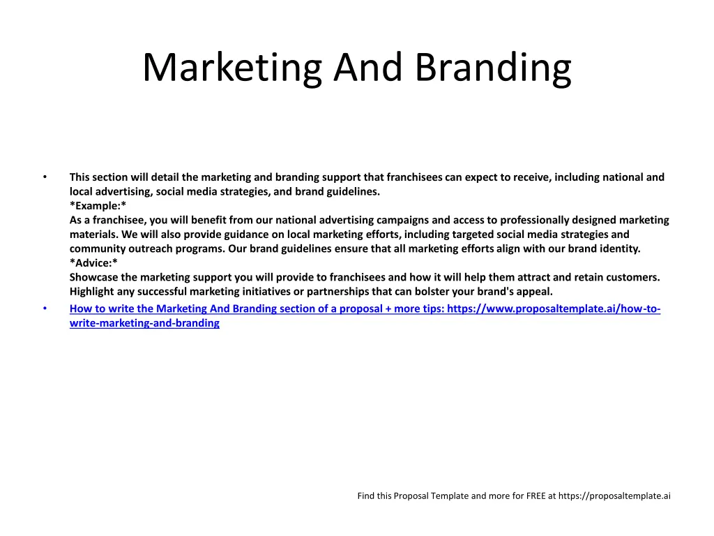 marketing and branding