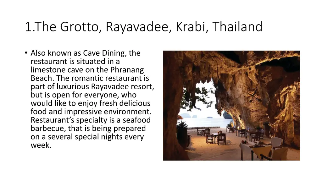 1 the grotto rayavadee krabi thailand