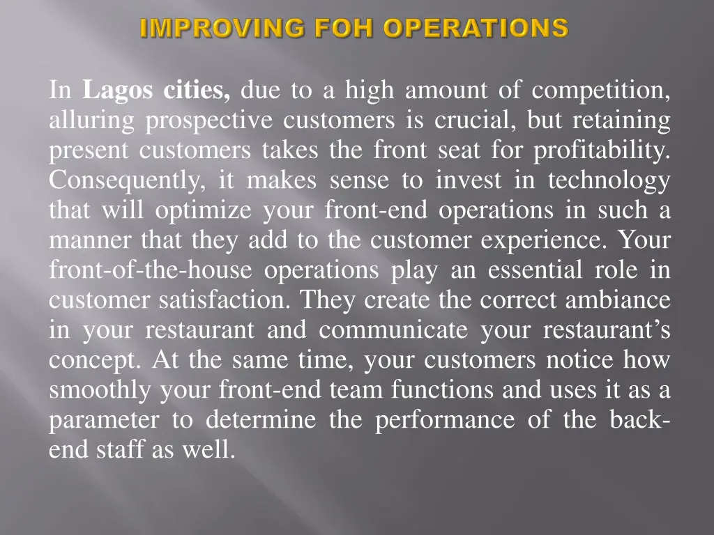 in lagos cities due to a high amount