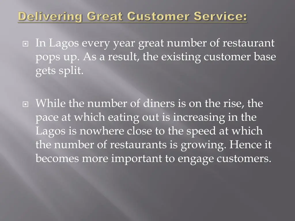 in lagos every year great number of restaurant