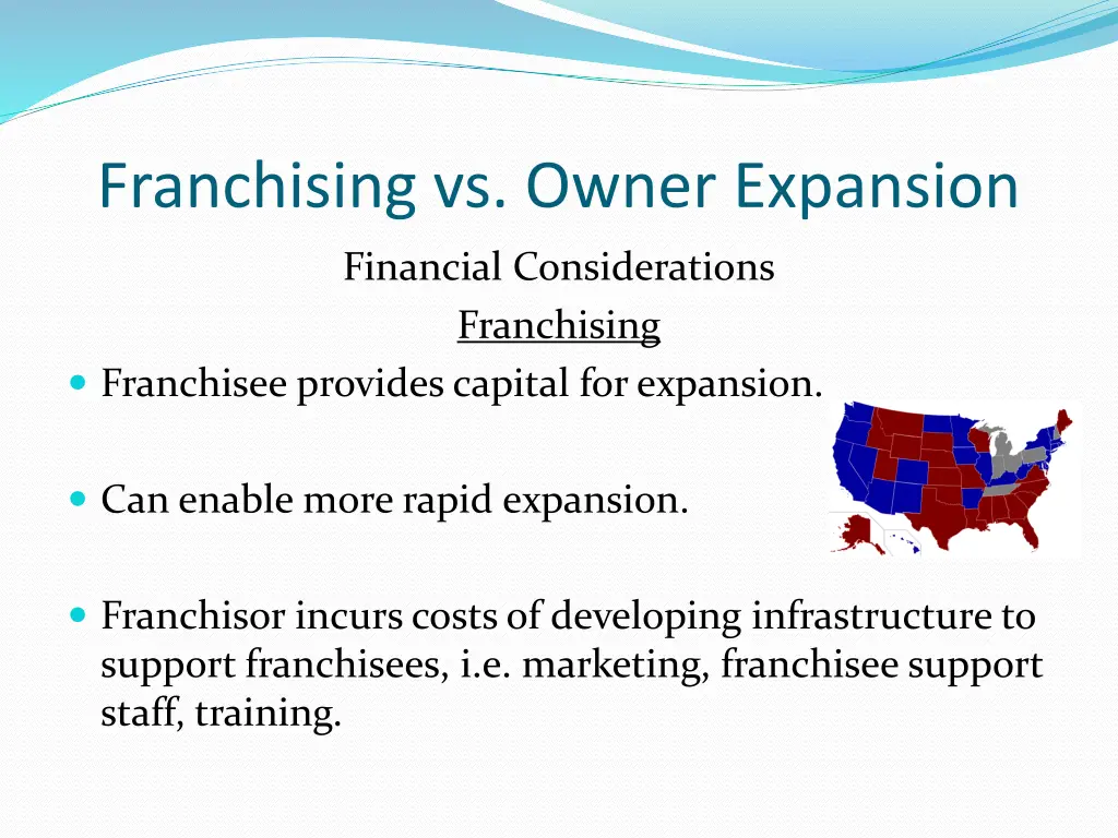 franchising vs owner expansion