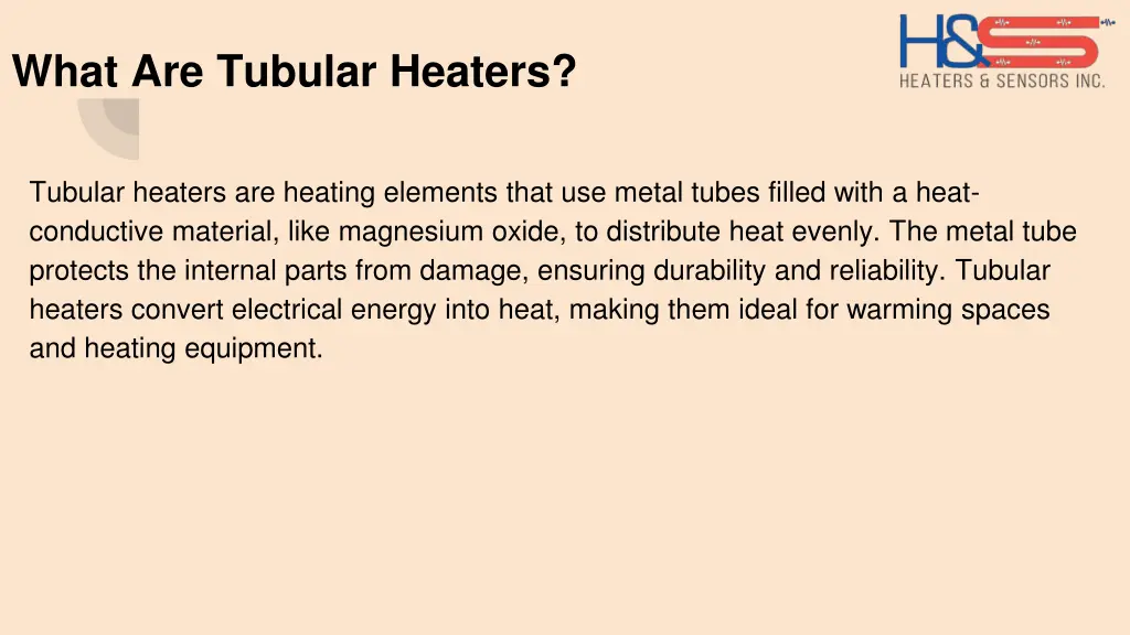 what are tubular heaters