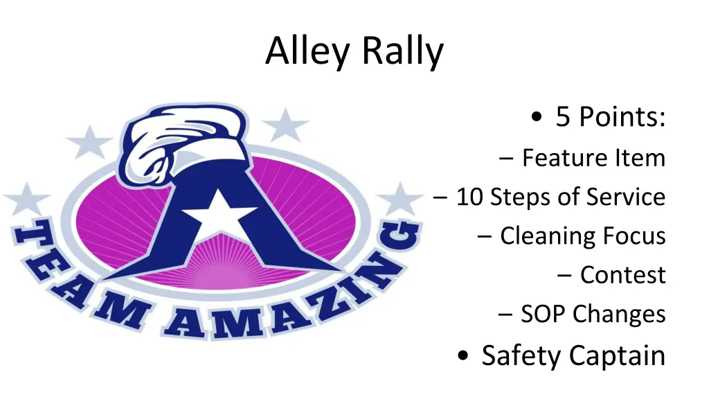 alley rally