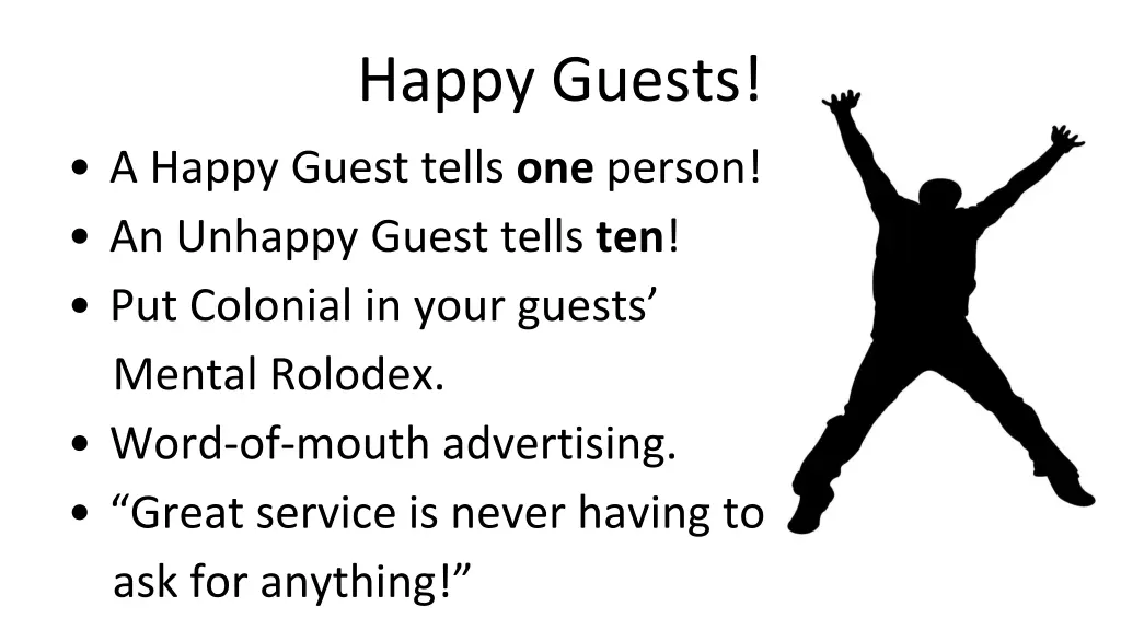 happy guests