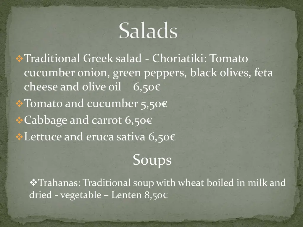 salads