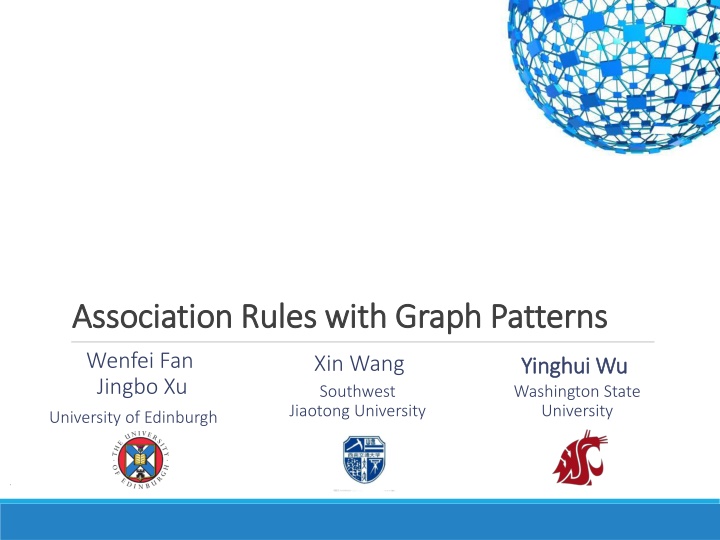 association rules with graph patterns association