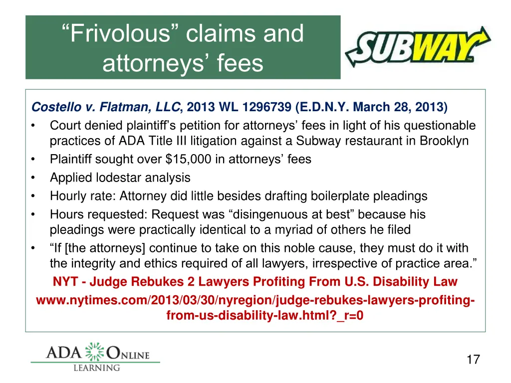 frivolous claims and attorneys fees