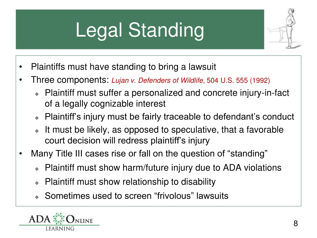 legal standing