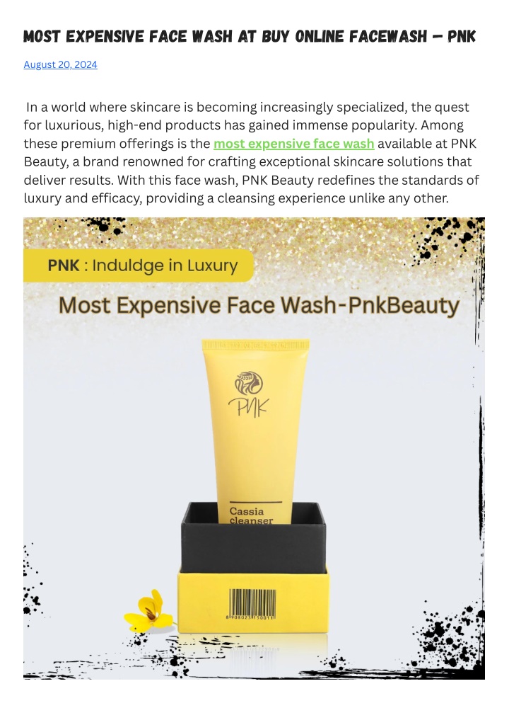 most expensive face wash at buy online facewash