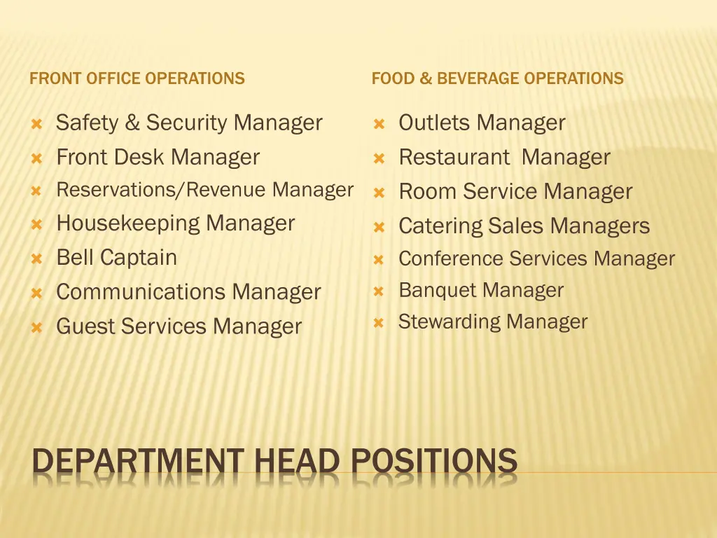 front office operations 1