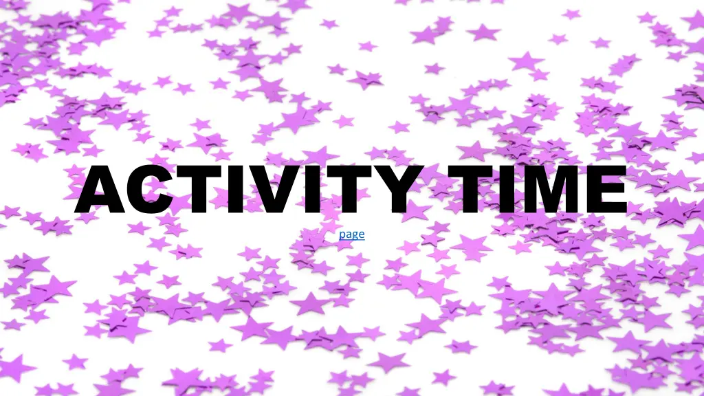 activity time page