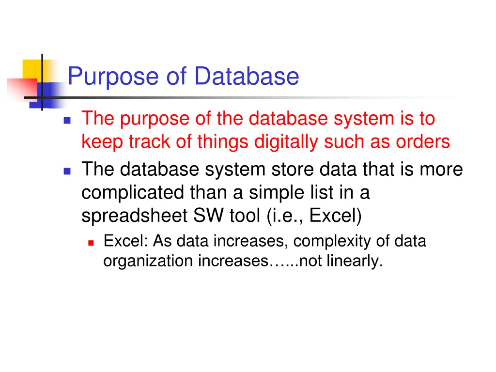 purpose of database