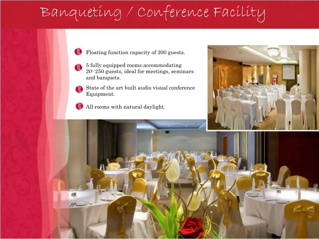 banqueting conference facility