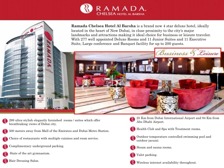 ramada chelsea hotel al barsha is a brand