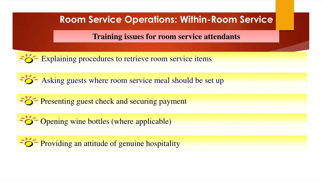 room service operations within room service