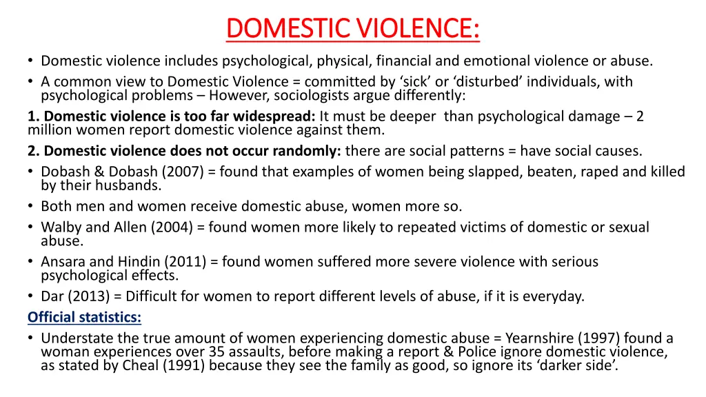 domestic violence domestic violence