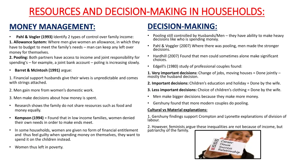 resources and decision resources and decision