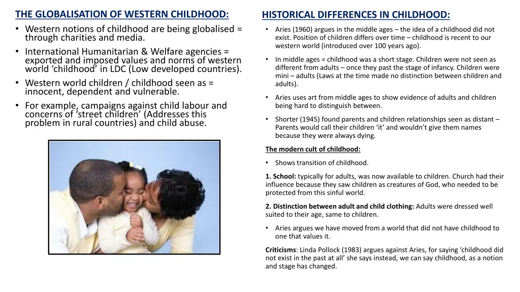 the globalisation of western childhood western