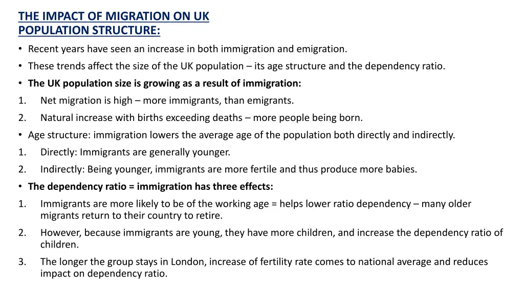 the impact of migration on uk population