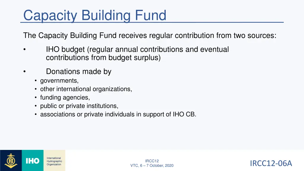 capacity building fund