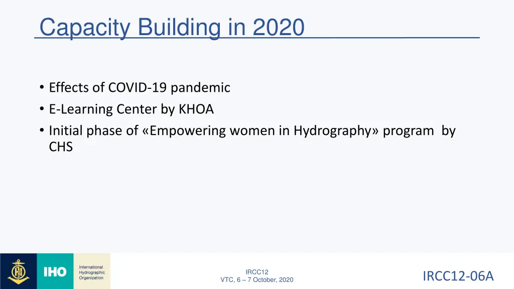 capacity building in 2020