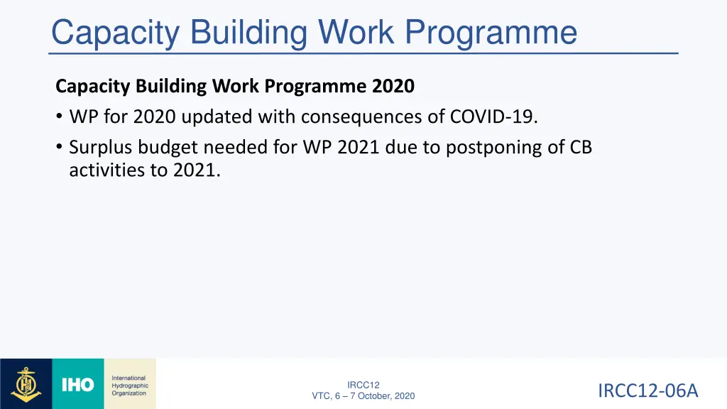 capacity building work programme