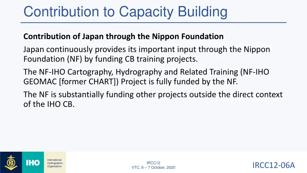 contribution to capacity building 1