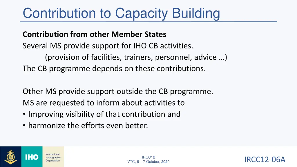 contribution to capacity building 3