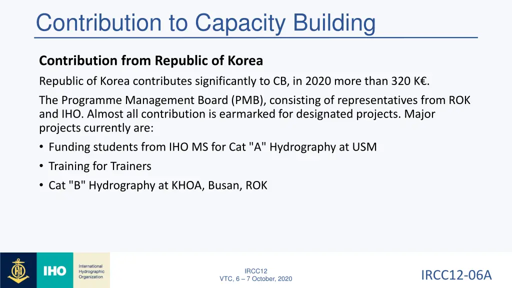 contribution to capacity building