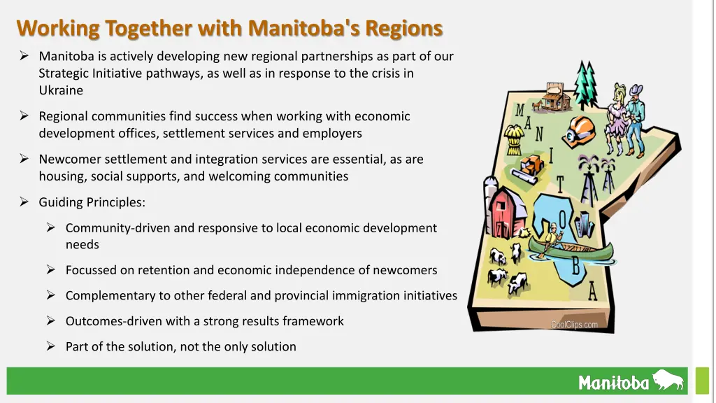 working together with manitoba s regions