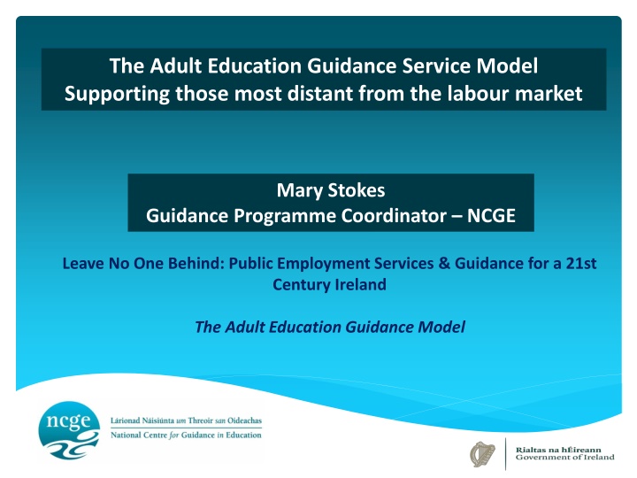 the adult education guidance service model