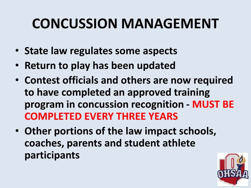 concussion management 1