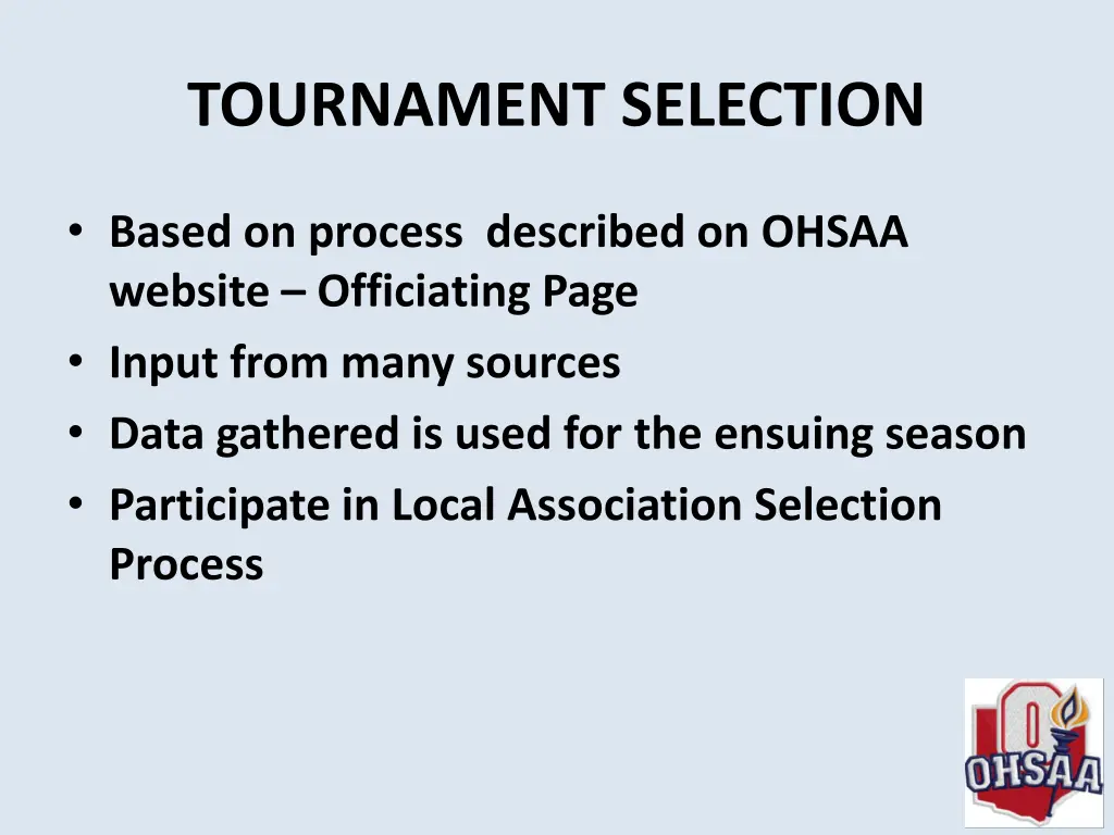 tournament selection