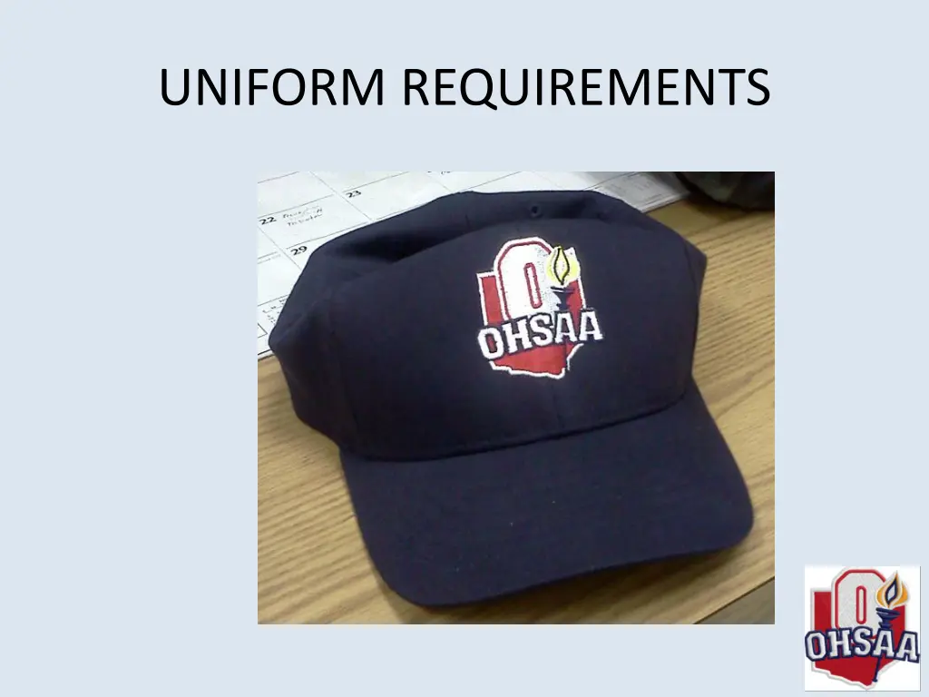 uniform requirements