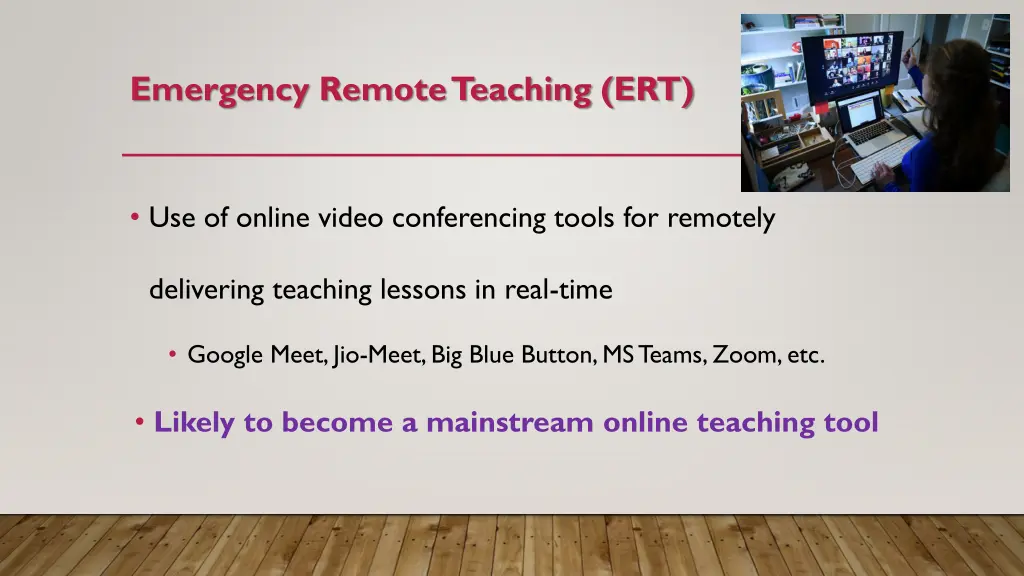 emergency remote teaching ert