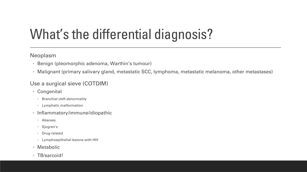 what s the differential diagnosis