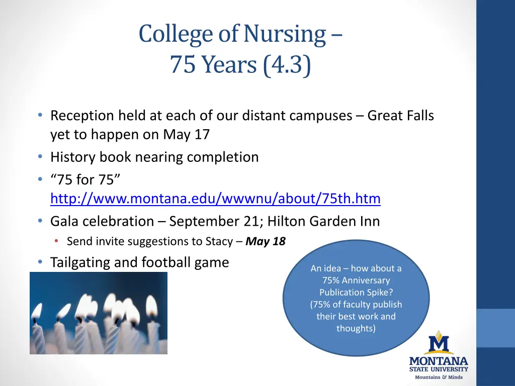 college of nursing 75 years 4 3