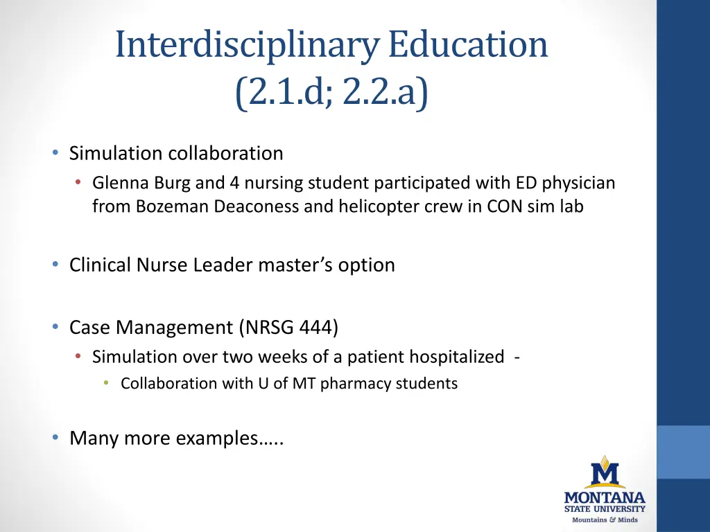 interdisciplinary education 2 1 d 2 2 a